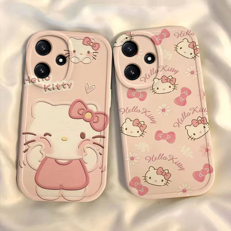 红米12r手机壳Redmi125g高颜值全包防摔小众女kt猫可爱女软壳学生