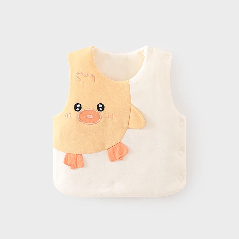 婴儿马甲护肚背心秋冬季宝宝夹棉儿童坎肩马夹新生儿纯棉保暖上衣