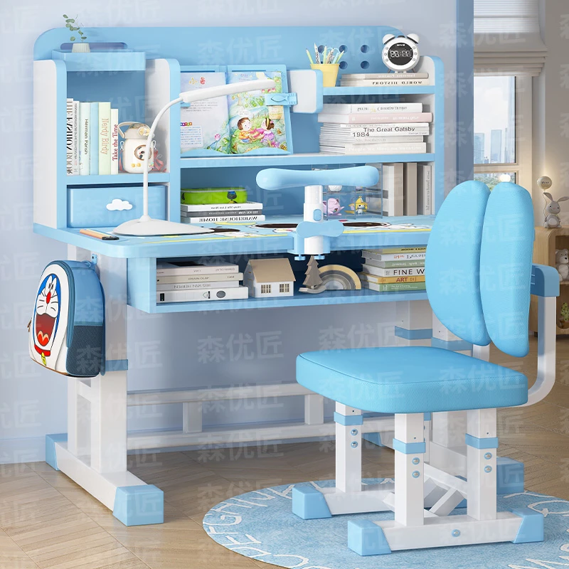【店长推荐】写字台儿童现代简约学习桌学生书桌家用可升降写作业桌