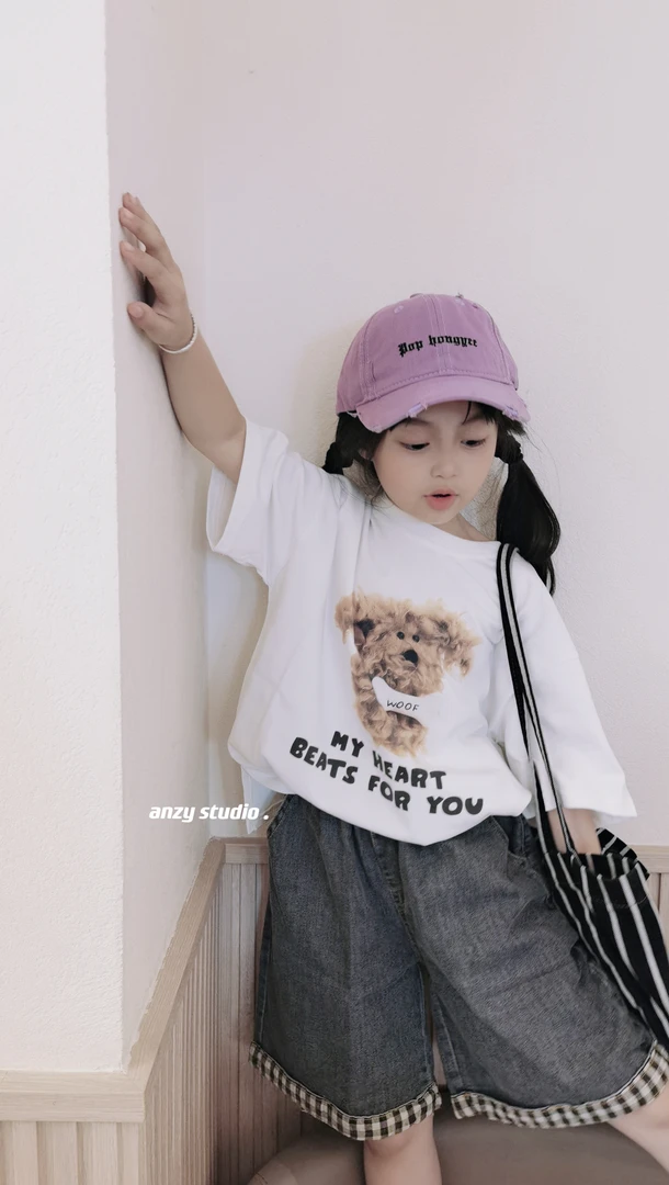 110-150cm 套装，儿童女童洋气时尚休闲夏季印花韩版