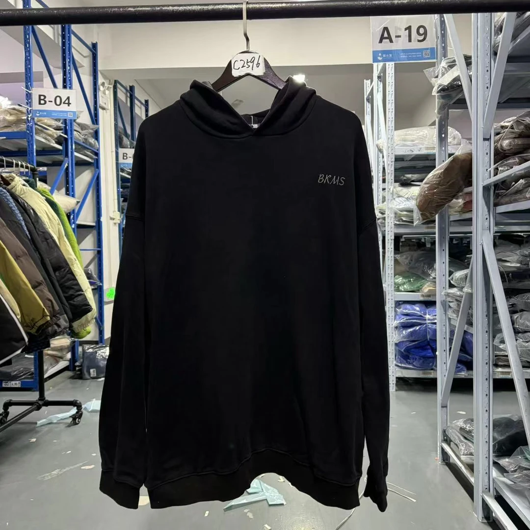 潮牌春姐ins水洗宽松韩版连帽字母卫衣C2596