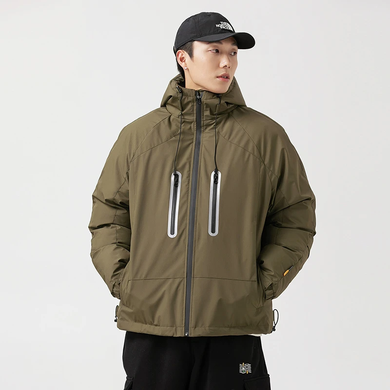 MF8212潮牌山系户外冲锋衣冬季保暖防风连帽棉衣断码O