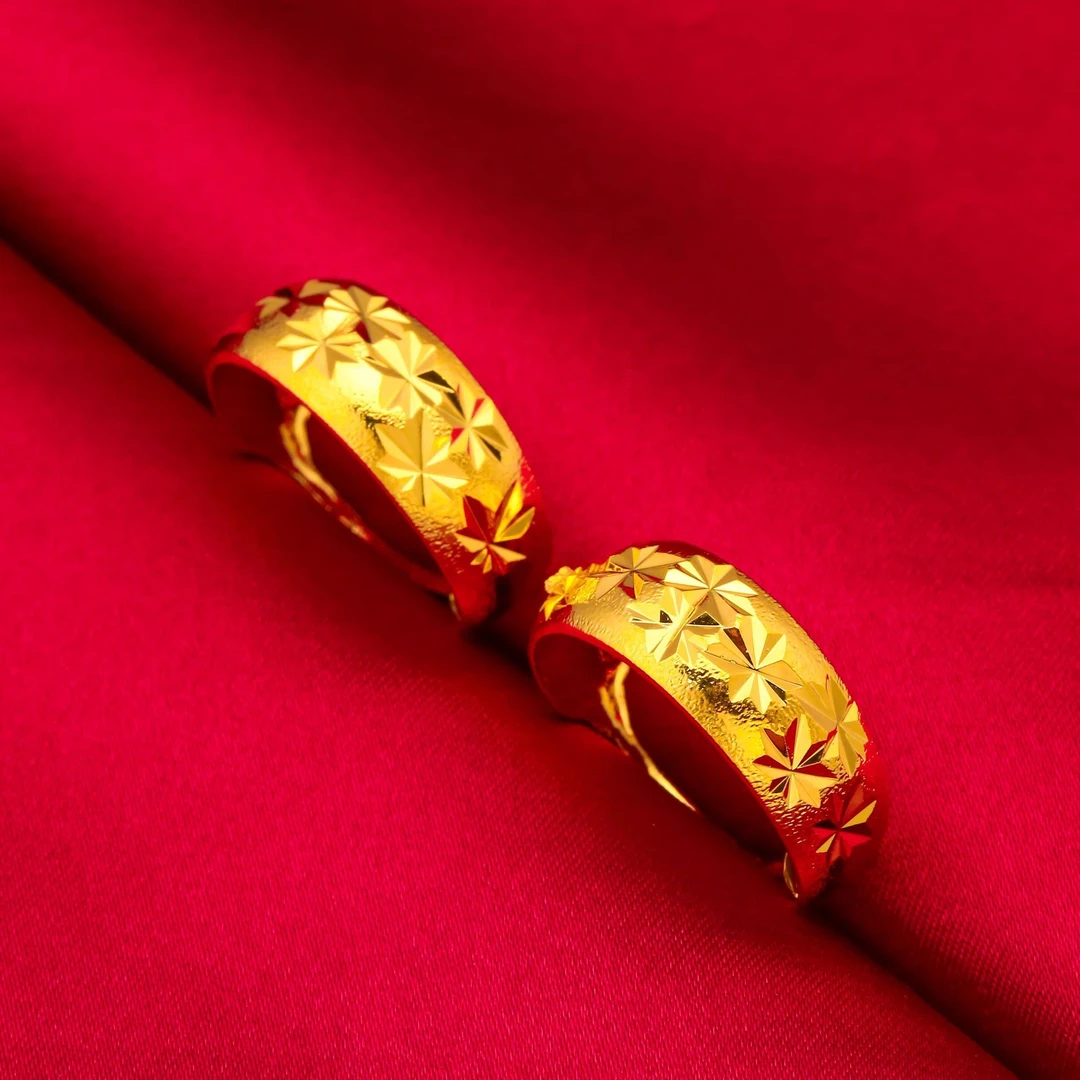 国风满天星耳环女简约百搭小众耳圈送妈妈礼物耳饰