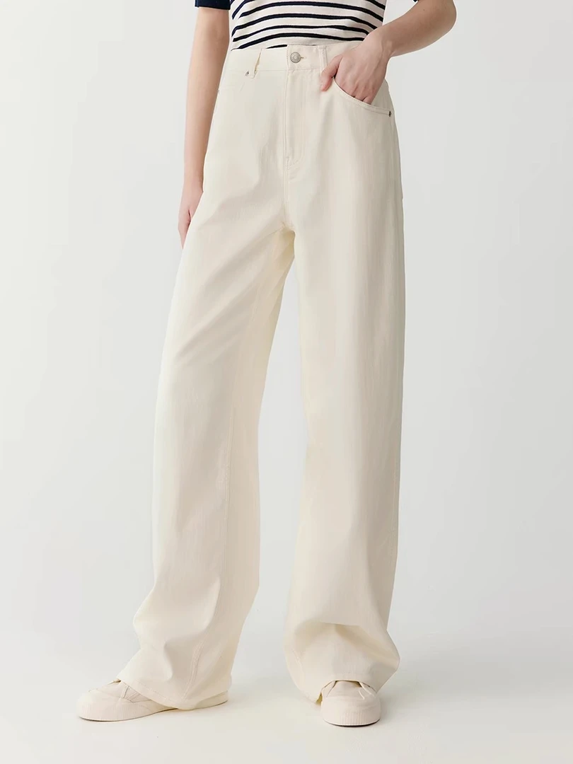 【百搭神裤】休闲加绒高腰直筒牛仔裤休闲裤女显瘦百搭