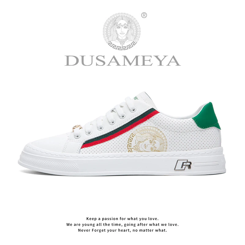 【品牌】秋季新款男士休闲港风轻奢运动百搭时尚低帮小白鞋潮鞋板鞋