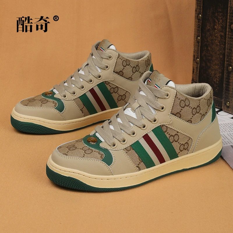 【高帮经典小脏鞋】轻奢定制男女情侣 真皮 百搭时尚休闲港风潮鞋