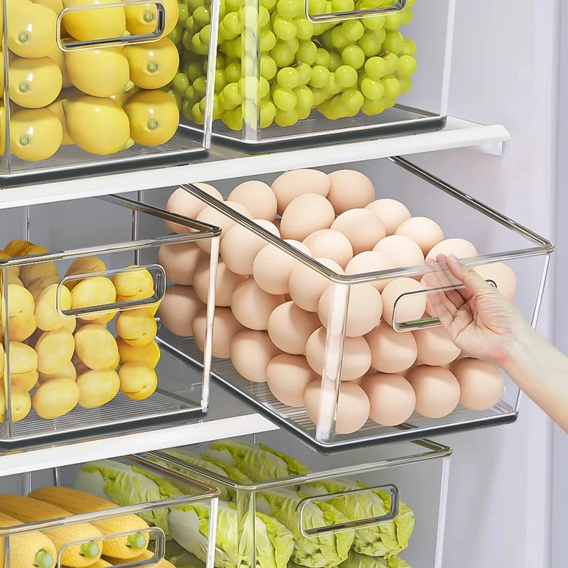 冰箱收纳盒抽屉式食品级整理神器蔬菜鸡蛋收纳盒子食物专用保鲜盒