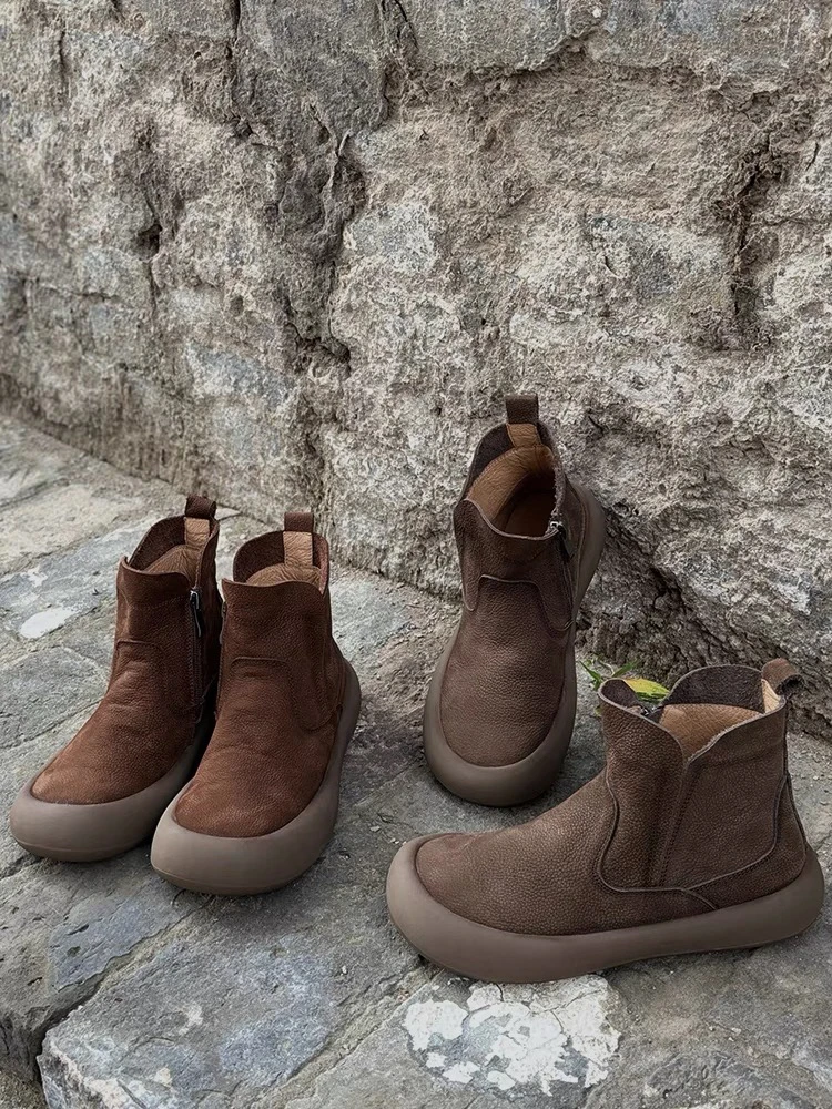 【木木推荐】618#手工牛皮短靴