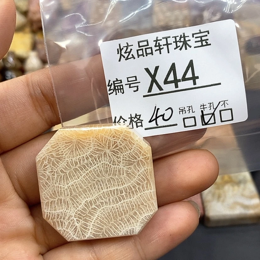 【闪购商品】硅化珊瑚（珊瑚玉）吊坠未镶嵌B****ok 44
