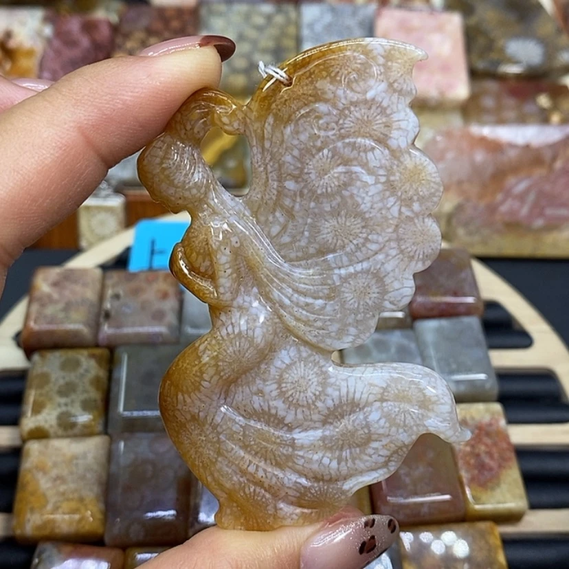 【闪购商品】硅化珊瑚（珊瑚玉）颈饰未镶嵌k 26