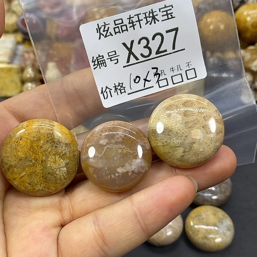 【闪购商品】硅化珊瑚（珊瑚玉）吊坠未镶嵌好***馆k 327