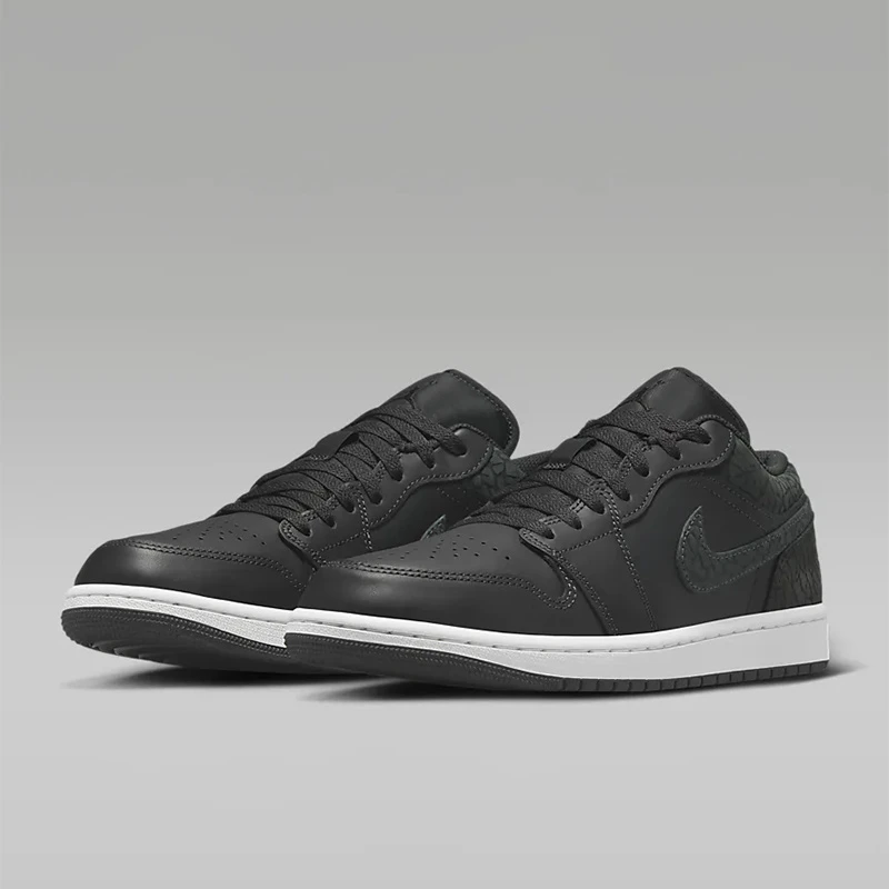耐克 Air Jordan 1 Low AJ1黑色 男子低帮复古篮球鞋 FB9907-001