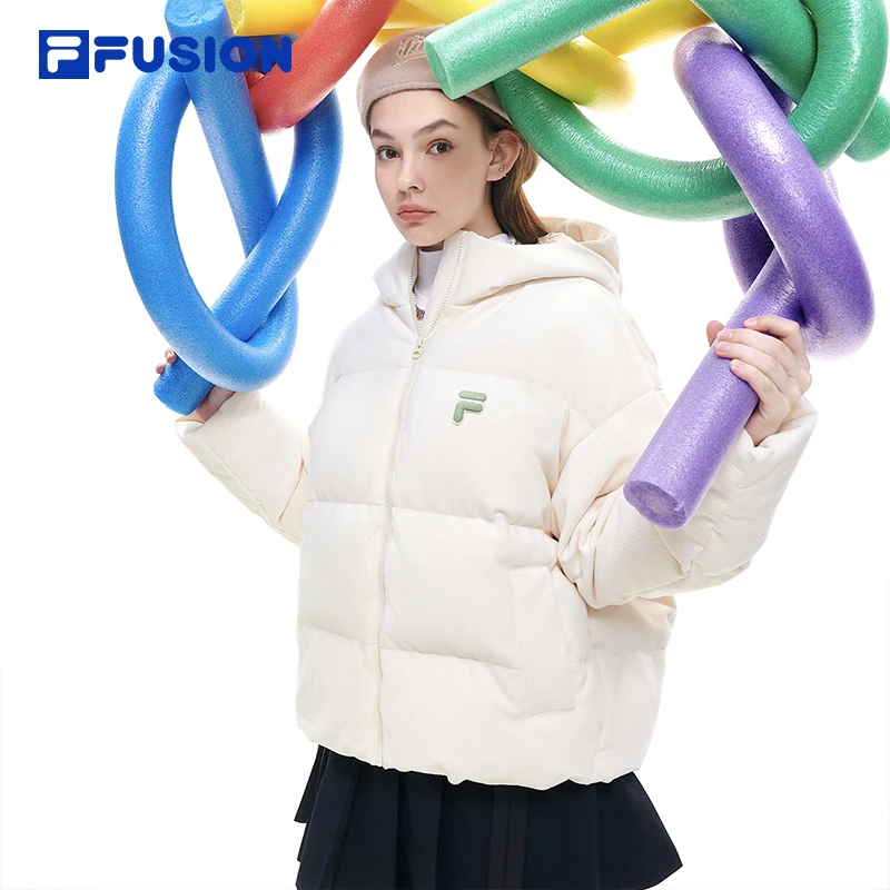 FILA斐乐运动连帽休闲百搭厚款显瘦保暖款羽绒服外套T11W416902