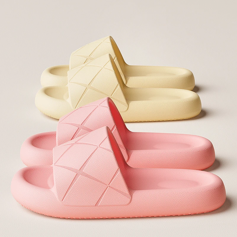 靓蒂芬新款厚底凉拖鞋防滑男女时尚室内外穿防臭浴室洗澡家居拖鞋