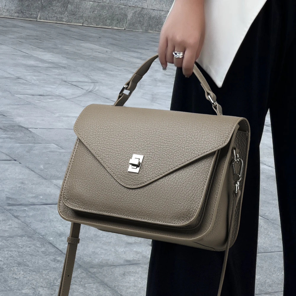 CCAMO轻奢小众高级包包单肩手提包质感真皮夏天斜挎小包气质百搭