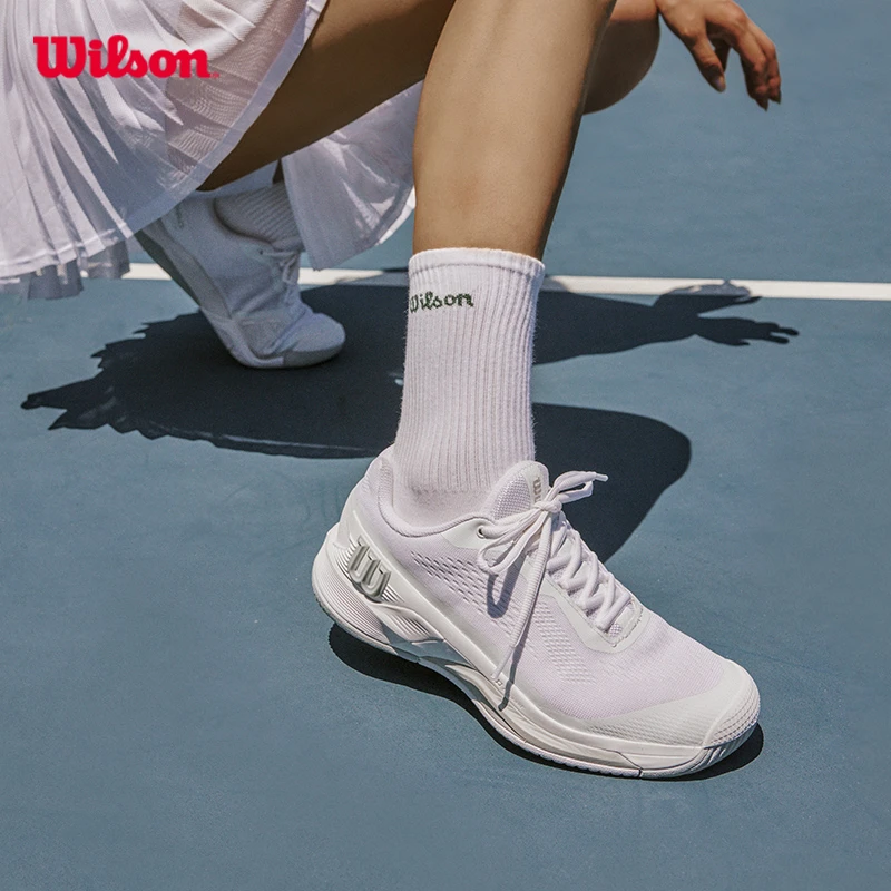 Wilson威尔胜官方RUSH PRO 4.0稳定系列女士专业网球鞋耐磨运动鞋