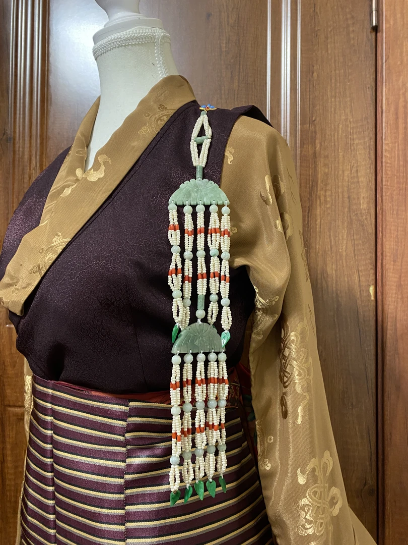 非金属仿珍珠婚庆饰品 P7 拉萨发货 藏装肩部藏装配饰 民族风精致