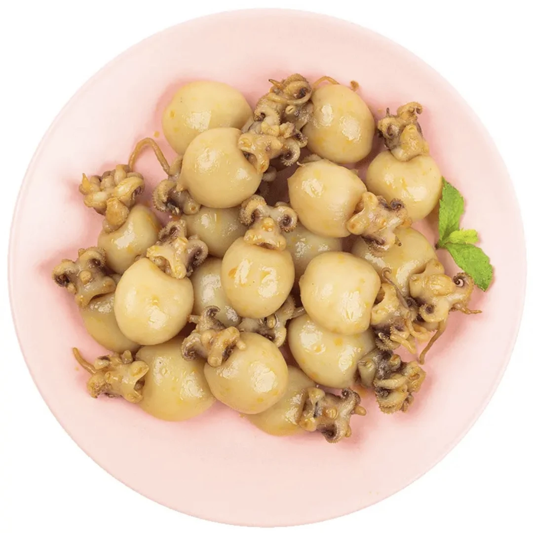 【哈哈镜】墨鱼仔108g滑嫩Q弹一口一个吃的很过瘾休闲美味