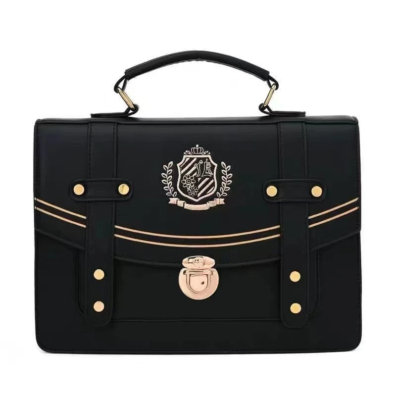 2025新款英川高校单肩邮差剑桥包JK制服包通勤斜挎校供感jk包包