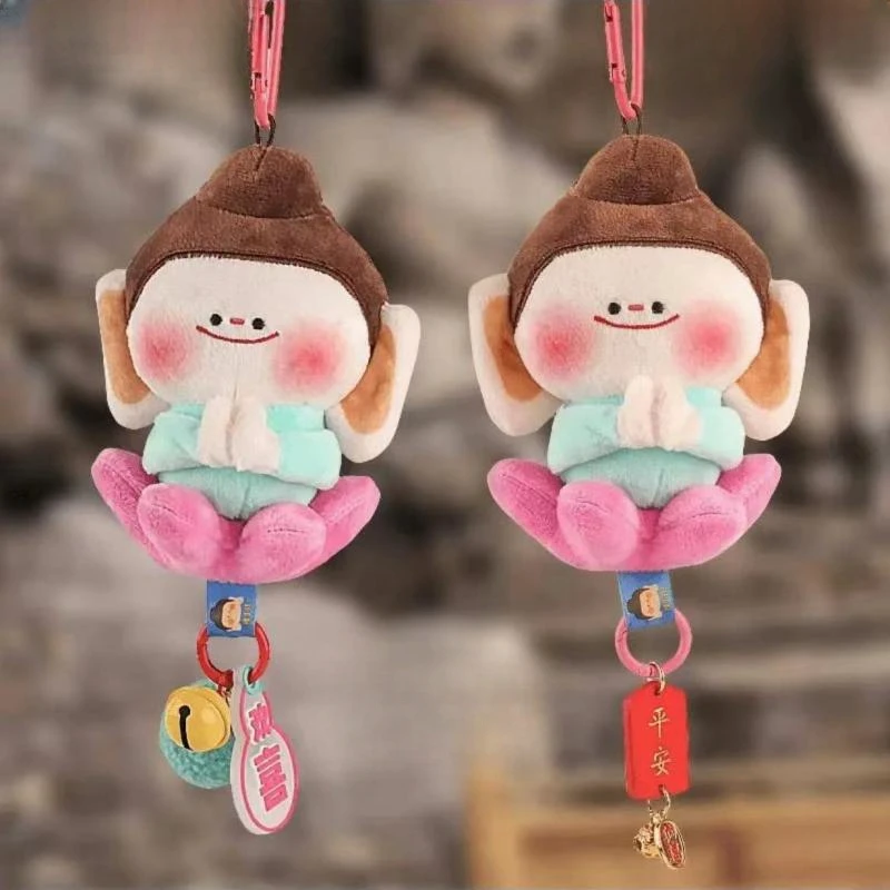 可爱云冈石窟文创佛小伴挂件山西大同莲花佛纪念品玩偶包包钥匙扣