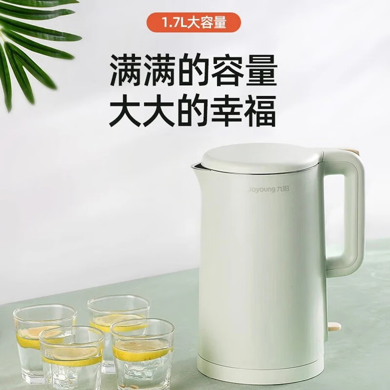 家用304不锈钢无缝内胆双层防烫烧水壶自动断电开水煲K17-F620