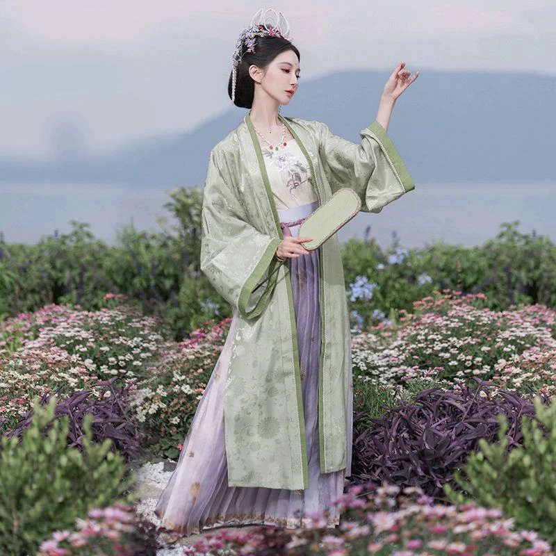 钟灵记【南山醉】褙子宋抹褶裙雏菊花刺绣宋制日常女春秋仙气汉服