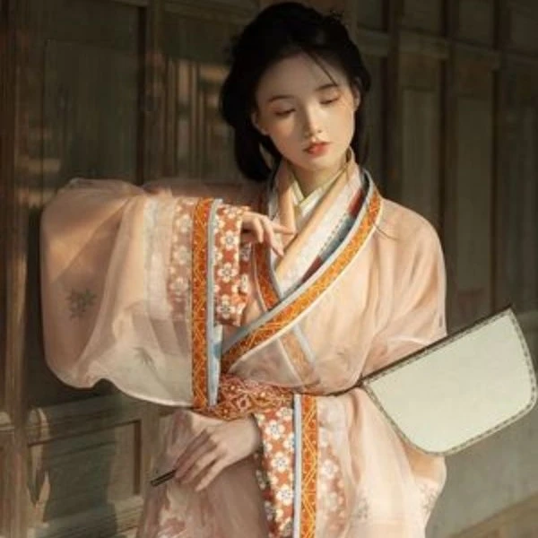 钟灵记【樱吹雪】刺绣直裾腰带仙气日常春秋温柔西汉古风传统汉服女