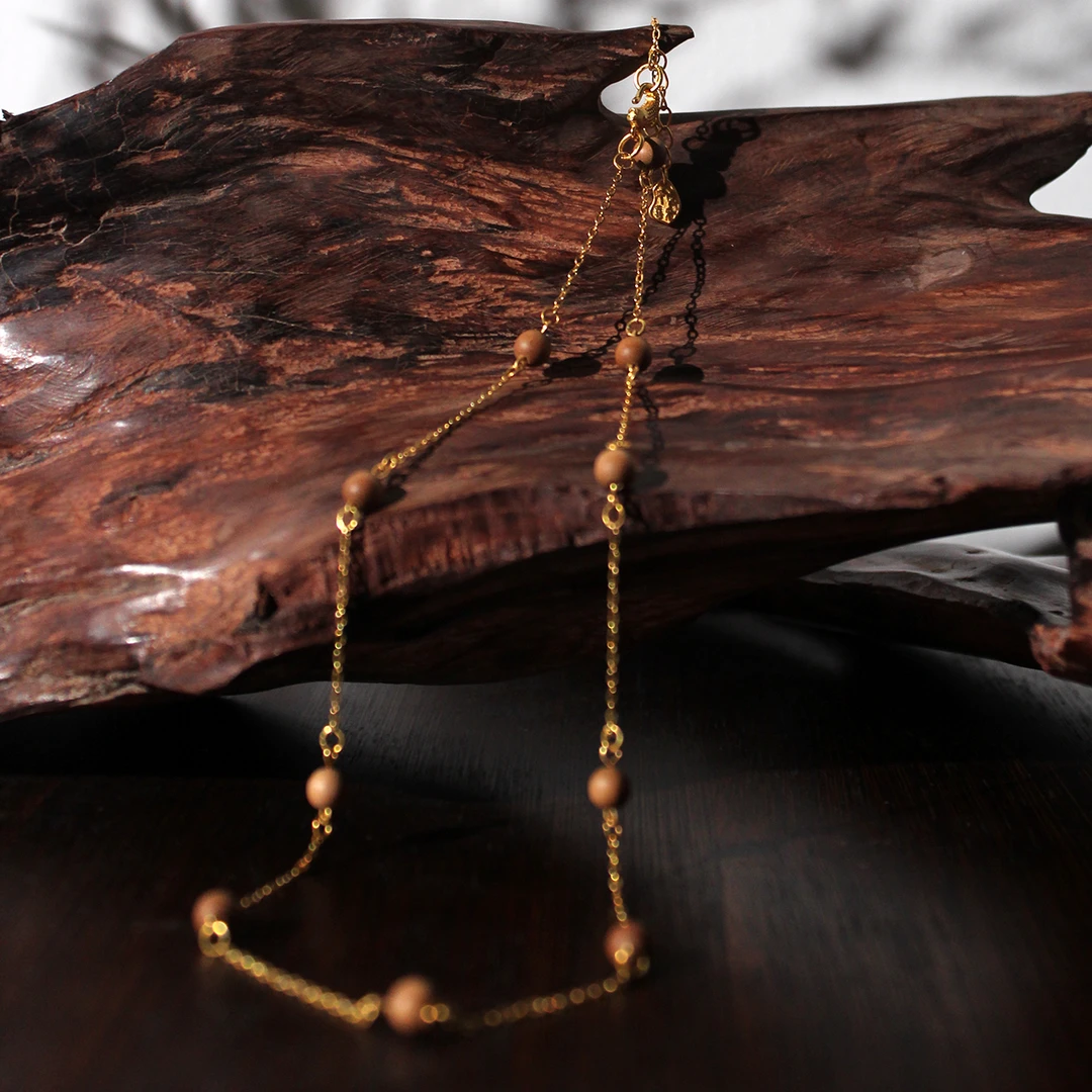 星河一粒系列 百搭古风 老山檀香 银镀金 男女同款情侣款