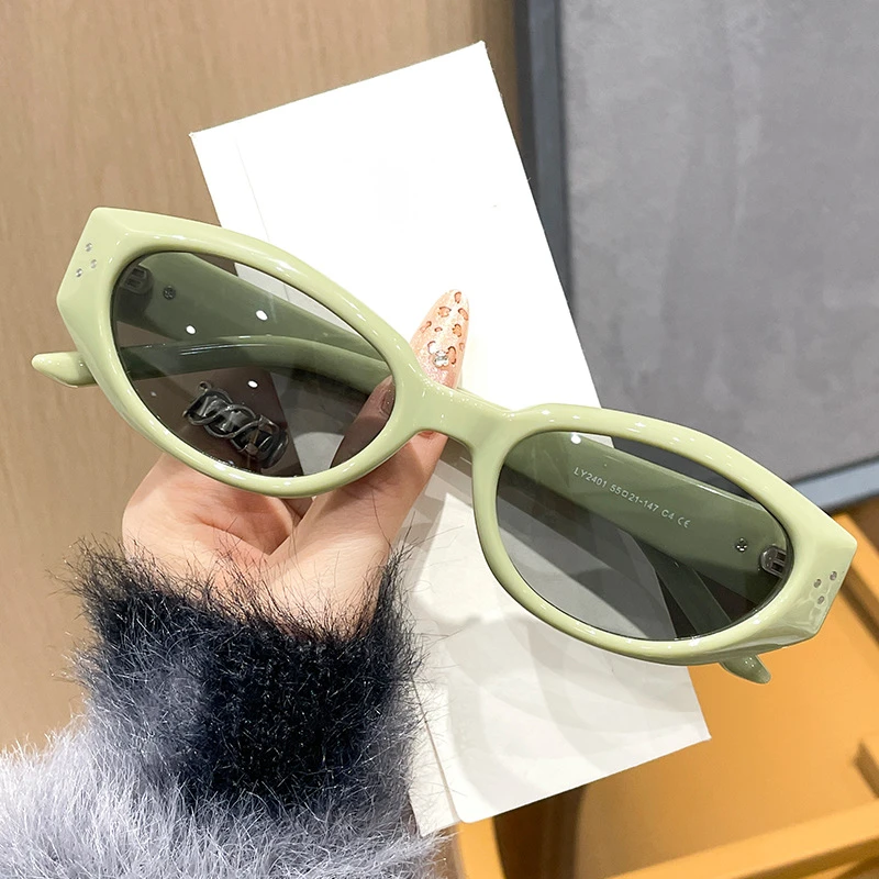 2025新款猫眼偏光墨镜女款潮高级感防紫外线太阳眼镜可配近视度数