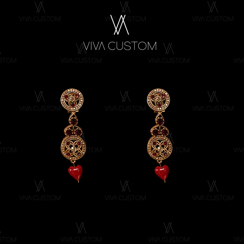 合金仿珍珠项链 （精工系列）新中式幻彩珠珠流苏耳拍