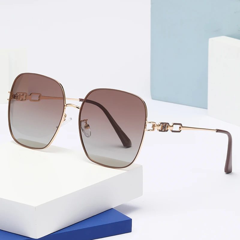 新款时尚百搭复古墨镜女潮开车驾驶偏光太阳镜男防紫外线遮阳眼镜