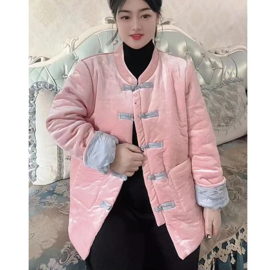 大聪国风新中式断码加棉外套缺码断码棉服