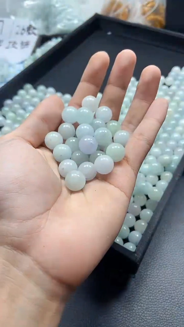 【闪购商品】翡翠手链未镶嵌卡13白冰一颗30