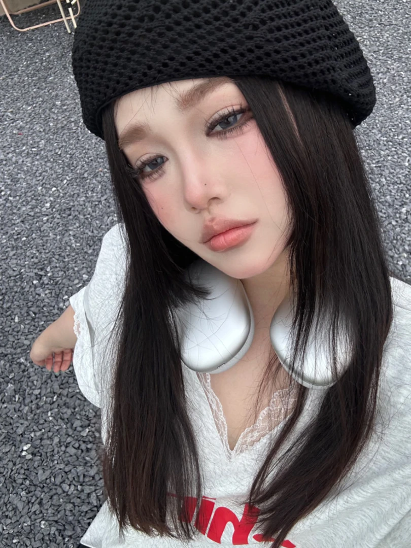 【Puppyoo】百搭ins夏季网红韩版平檐蝴蝶結花邊牛仔休闲潮流帽