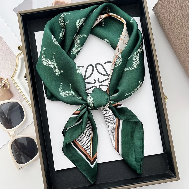 100新款百搭杭州丝绸丝巾70*70#3341