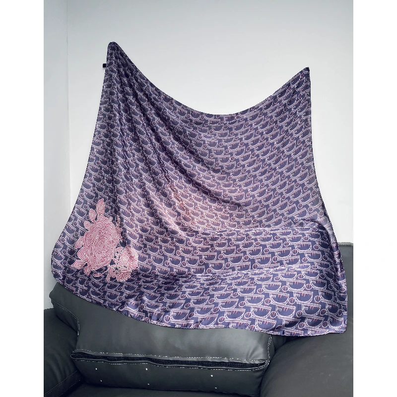 100新款百搭杭州丝绸丝巾110*110#3101