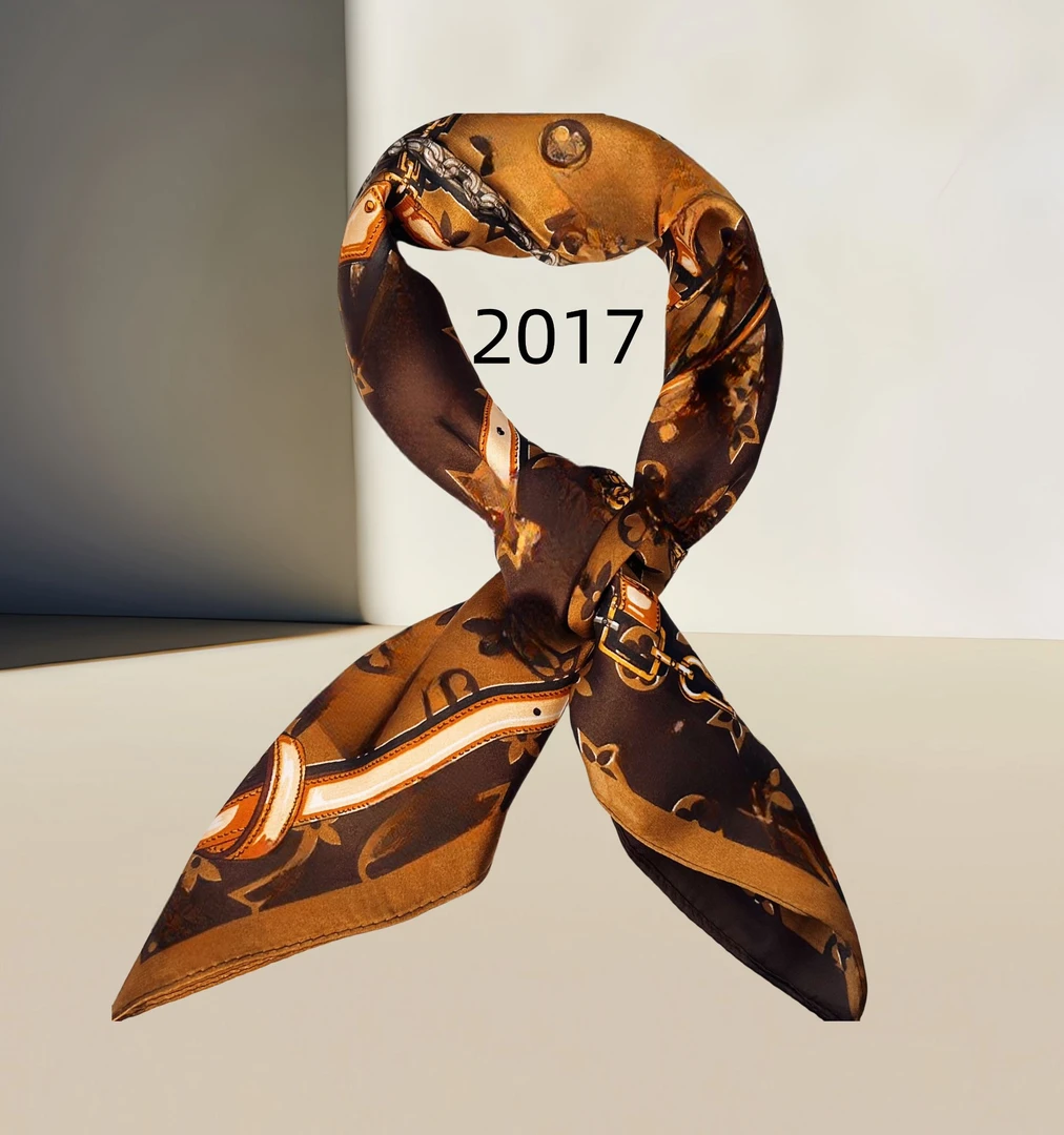 100新款百搭杭州丝绸丝巾70*70#2017