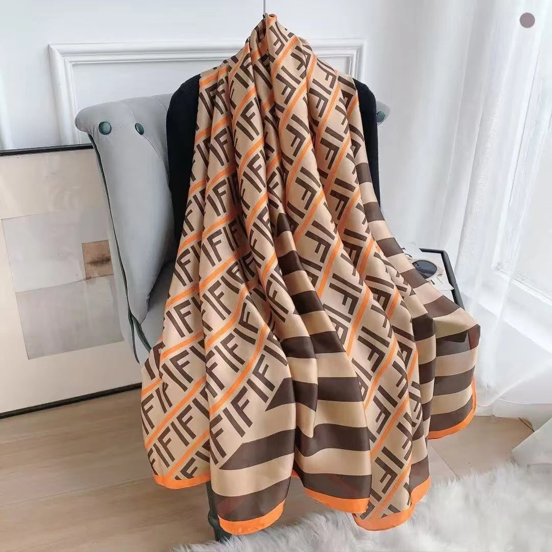 100新款百搭杭州丝绸丝巾90*180#1226