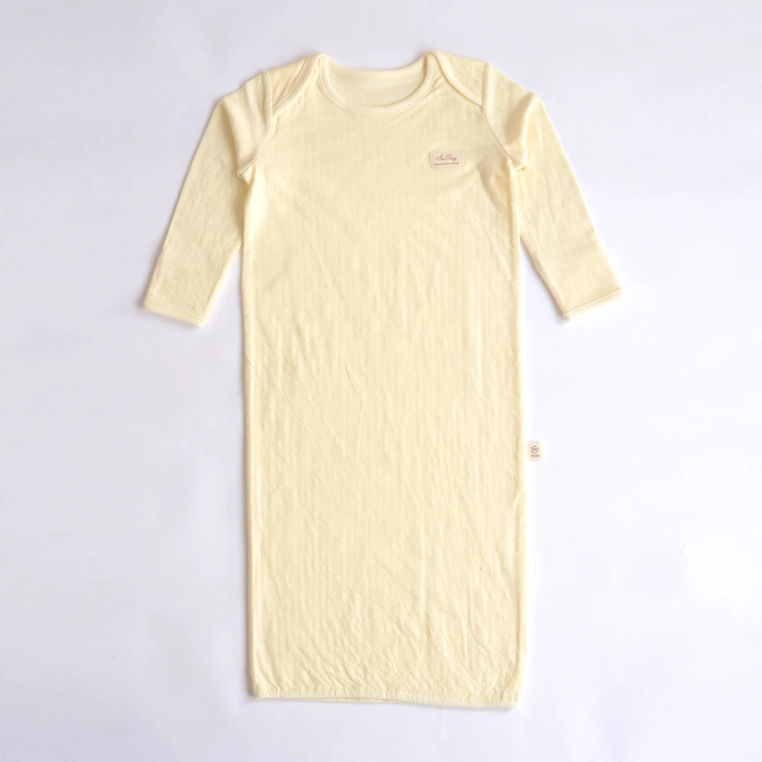 朴素耕四季款新生儿宝宝婴儿针织纯棉连体长袖睡笼长袖睡袋S005