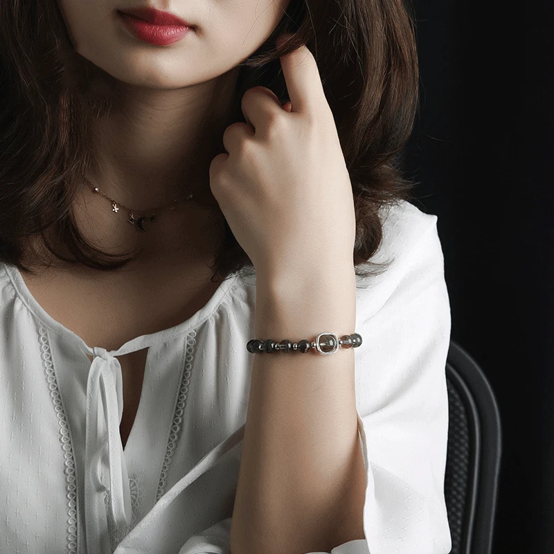 福禄手串职场女性单圈绿色饰品手工甜美