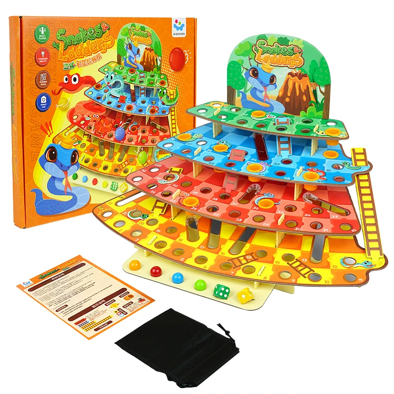 立体蛇棋3D立体蛇梯棋