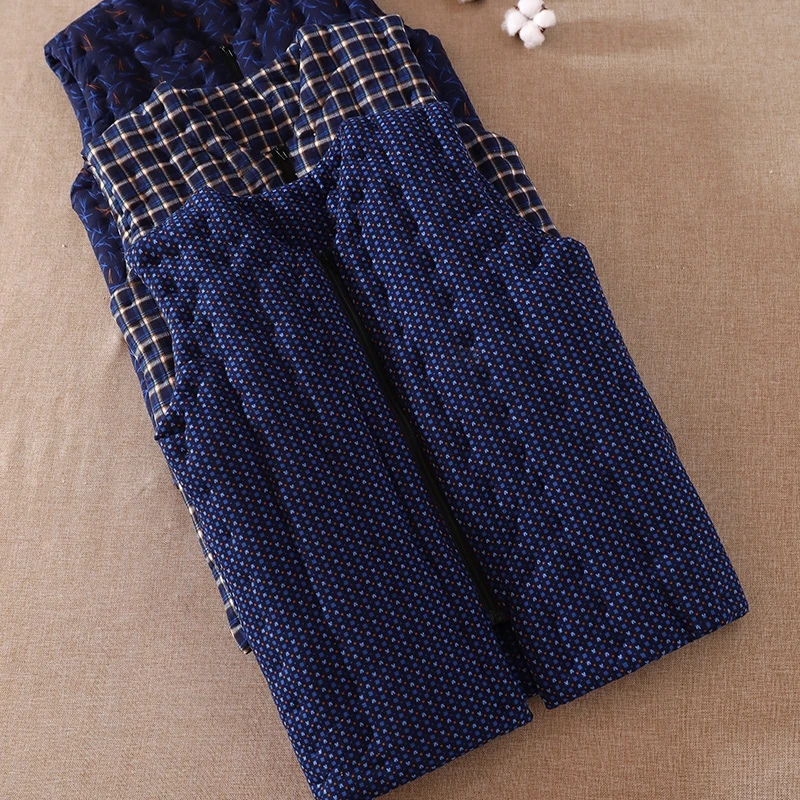 纯棉手工马甲男装冬季保暖背心居家内穿纯棉坎肩马夹