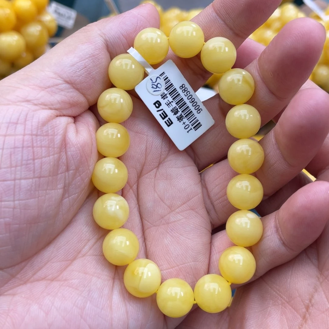 琥珀裸石未镶嵌琥珀蜜蜡10m m