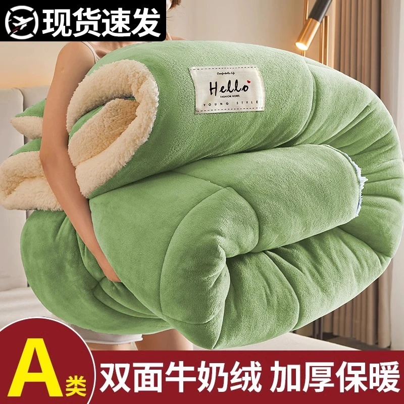 冬天加厚羊羔绒被子冬被保暖棉被芯单人宿舍学生春秋被珊瑚绒被褥