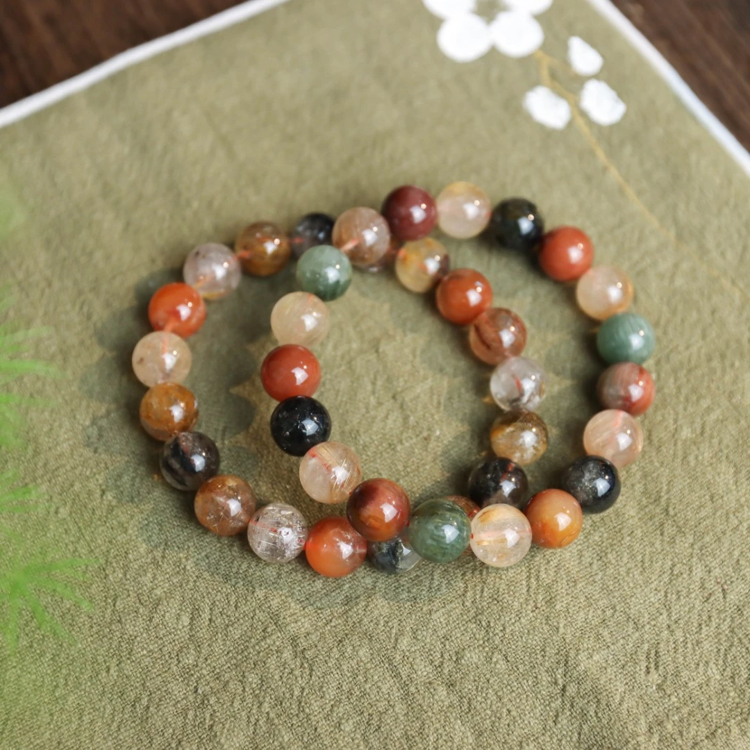 彩发晶圆珠民族风送礼女款单圈手串（多样性发货 发其一）