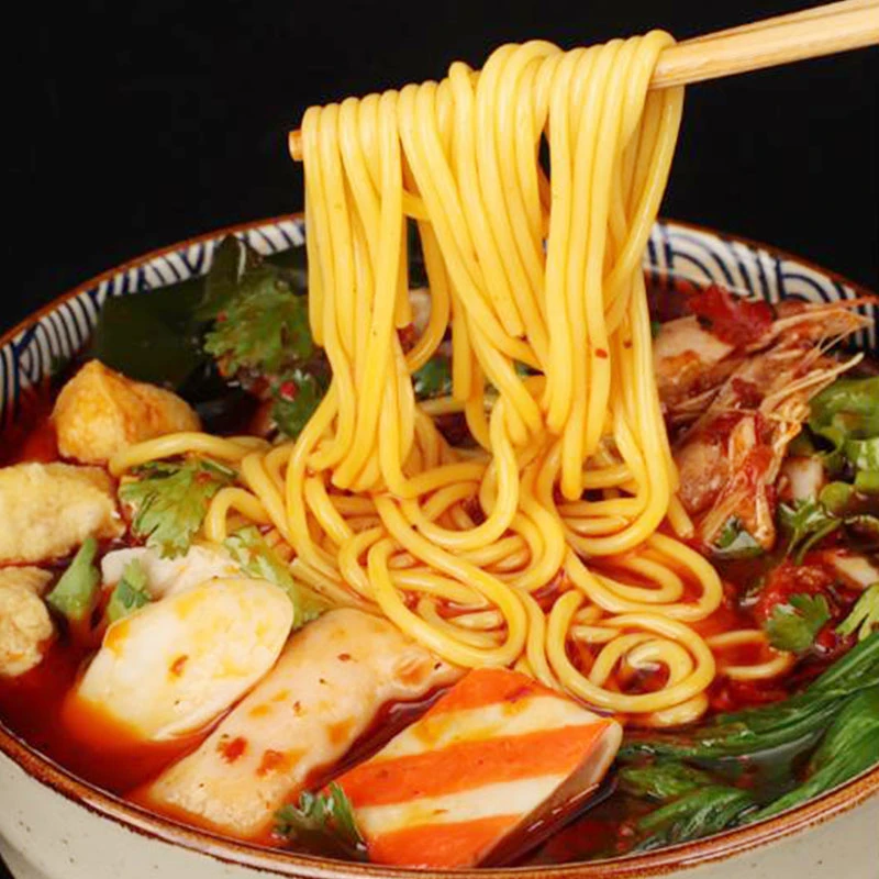 集安高台子村玉米面条粗粮细做口感劲道美味轻食佳品