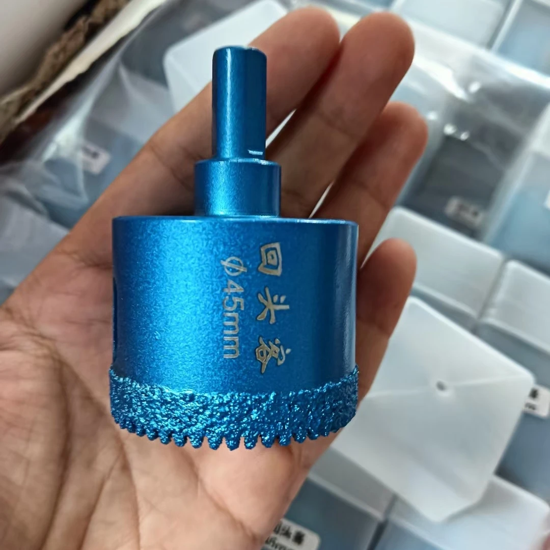 钎焊锯齿瓷砖钻头全瓷石井开孔器大角羊干钻锯齿钻头回头客打孔器