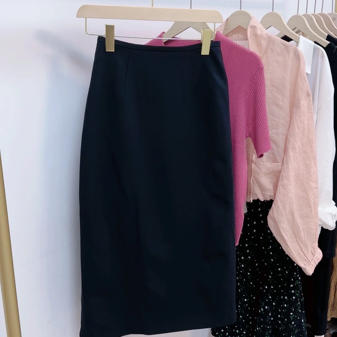 【原歌】夏款 西装开叉高腰包臀百搭修身长裙YG469