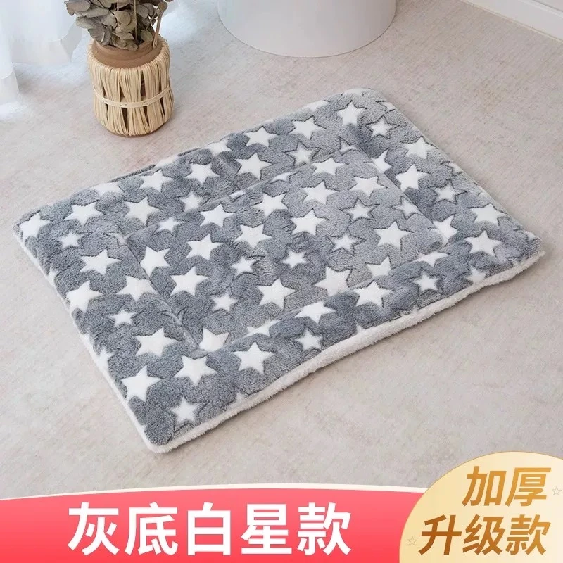 宠物毛毯猫咪垫子三层加厚睡垫睡觉用狗窝猫窝猫垫狗垫子冬季保暖