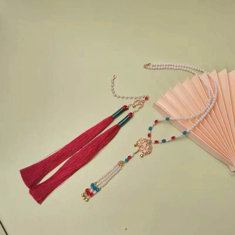 项链烧蓝蝴蝶明制金属古风古装流苏百搭国风饰品中式手工工艺中式
